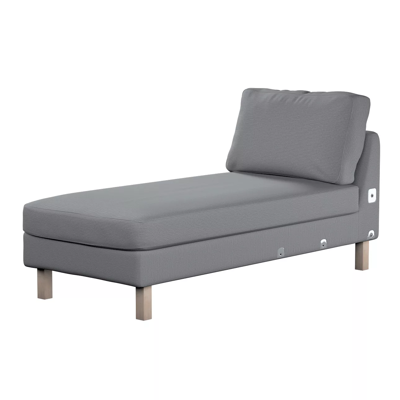 Bezug für Karlstad Recamiere Zustellsofa, kurz, hellgrau, Bezug für Karlsta günstig online kaufen