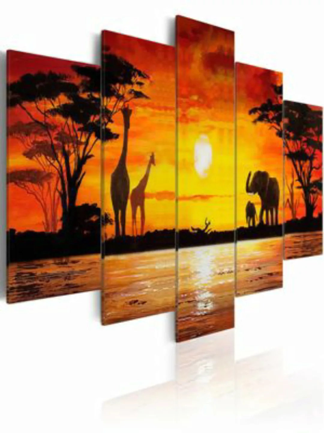 artgeist Wandbild Heiße Safari mehrfarbig Gr. 200 x 100 günstig online kaufen
