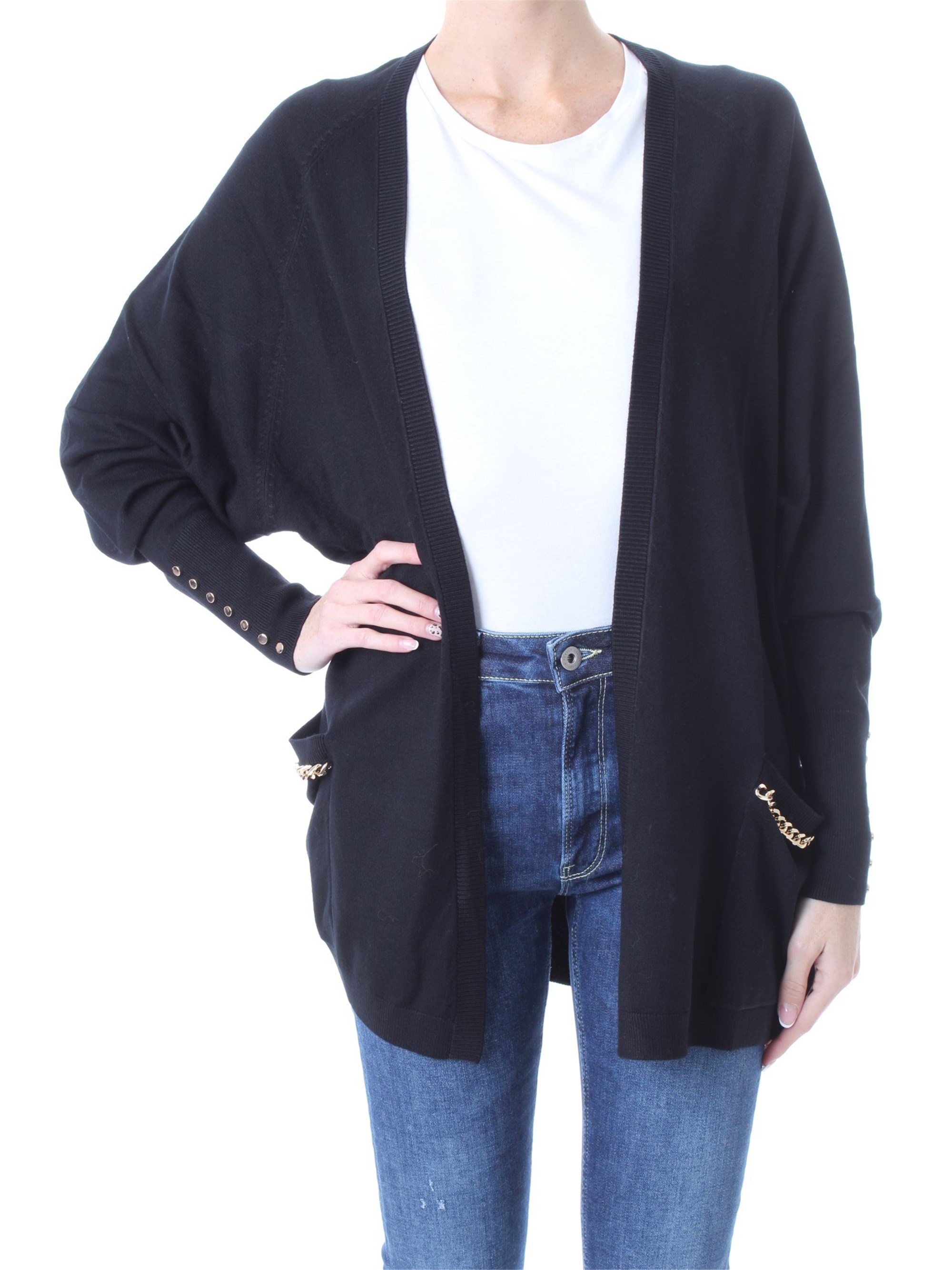liu jo collection Sweatshirt Damen schwarz viscosa golden f14 günstig online kaufen