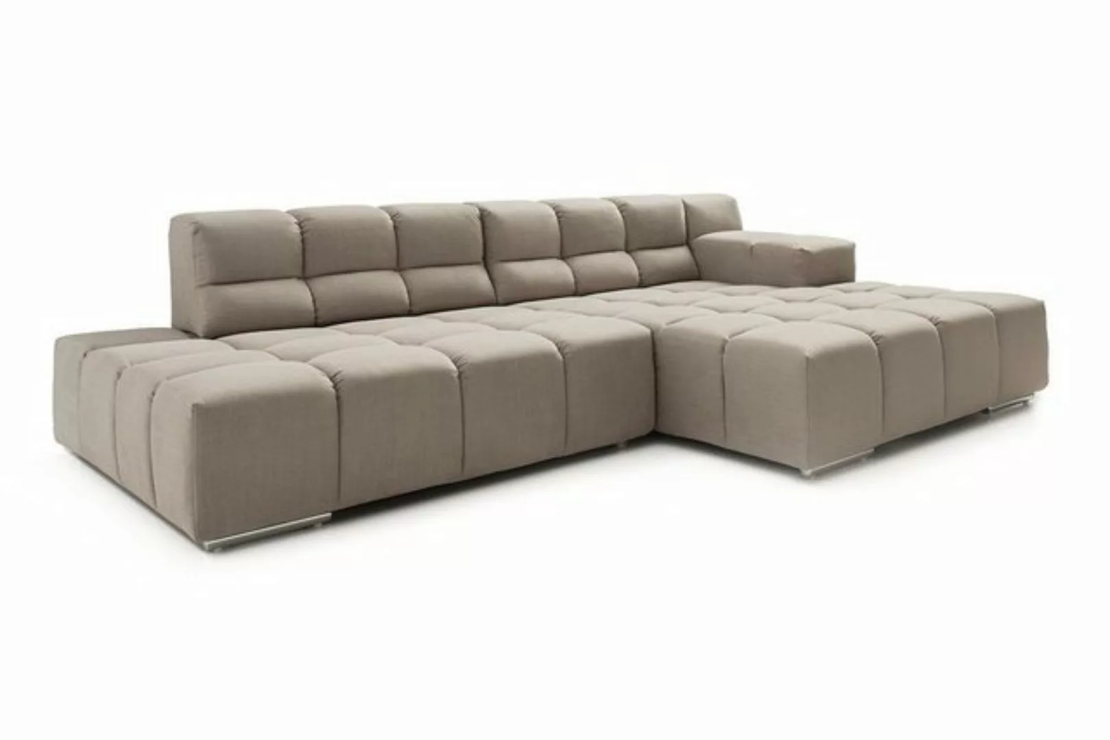 daslagerhaus living Ecksofa Ecksofa Cube Stoff natur günstig online kaufen