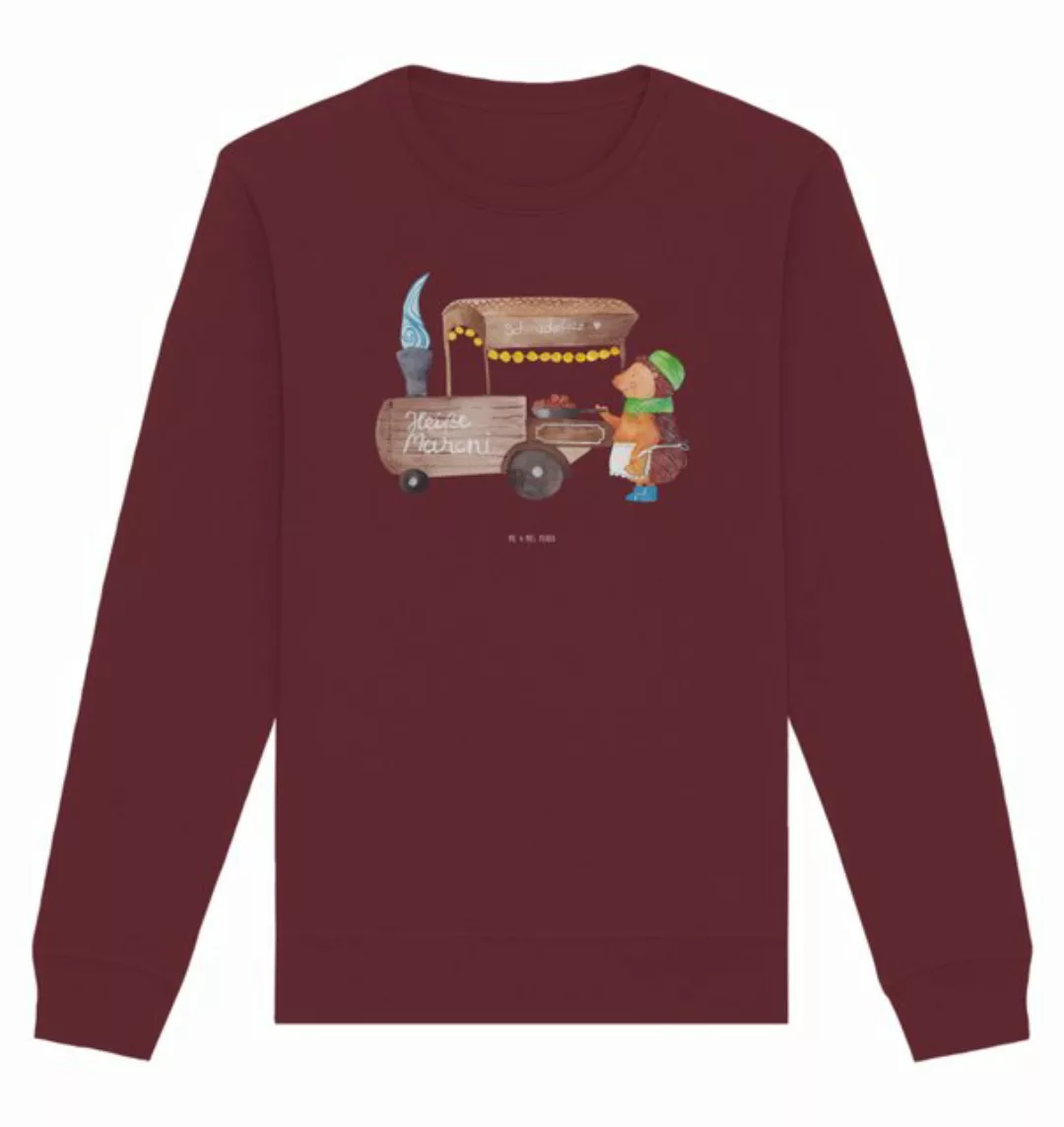 Mr. & Mrs. Panda Longpullover Größe XL Igel Maronen - Burgundy - Geschenk, günstig online kaufen