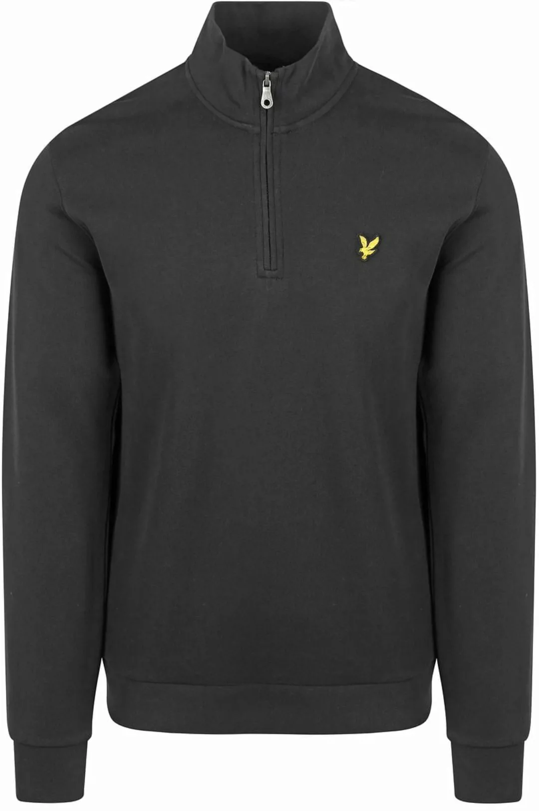 Lyle & Scott Sweat Half Zip Pull Schwarz - Größe L günstig online kaufen