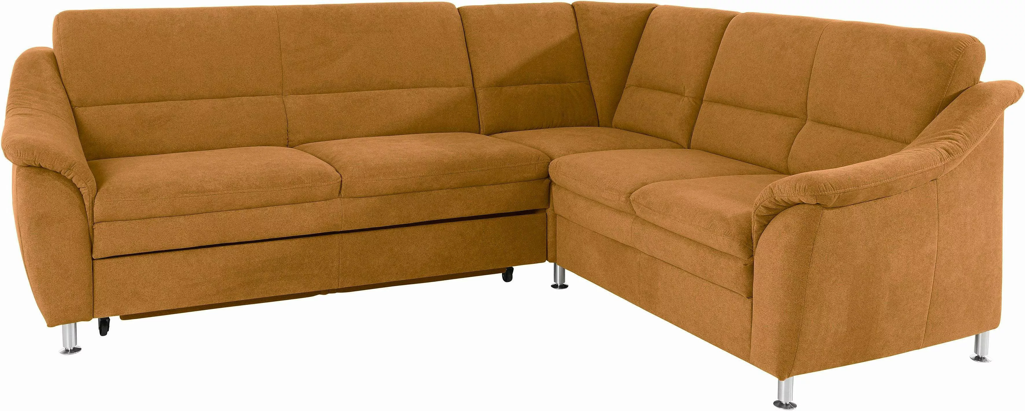 Places of Style Ecksofa "Cardoso L-Form", Federkern, wahlweise mit Bett, Sc günstig online kaufen