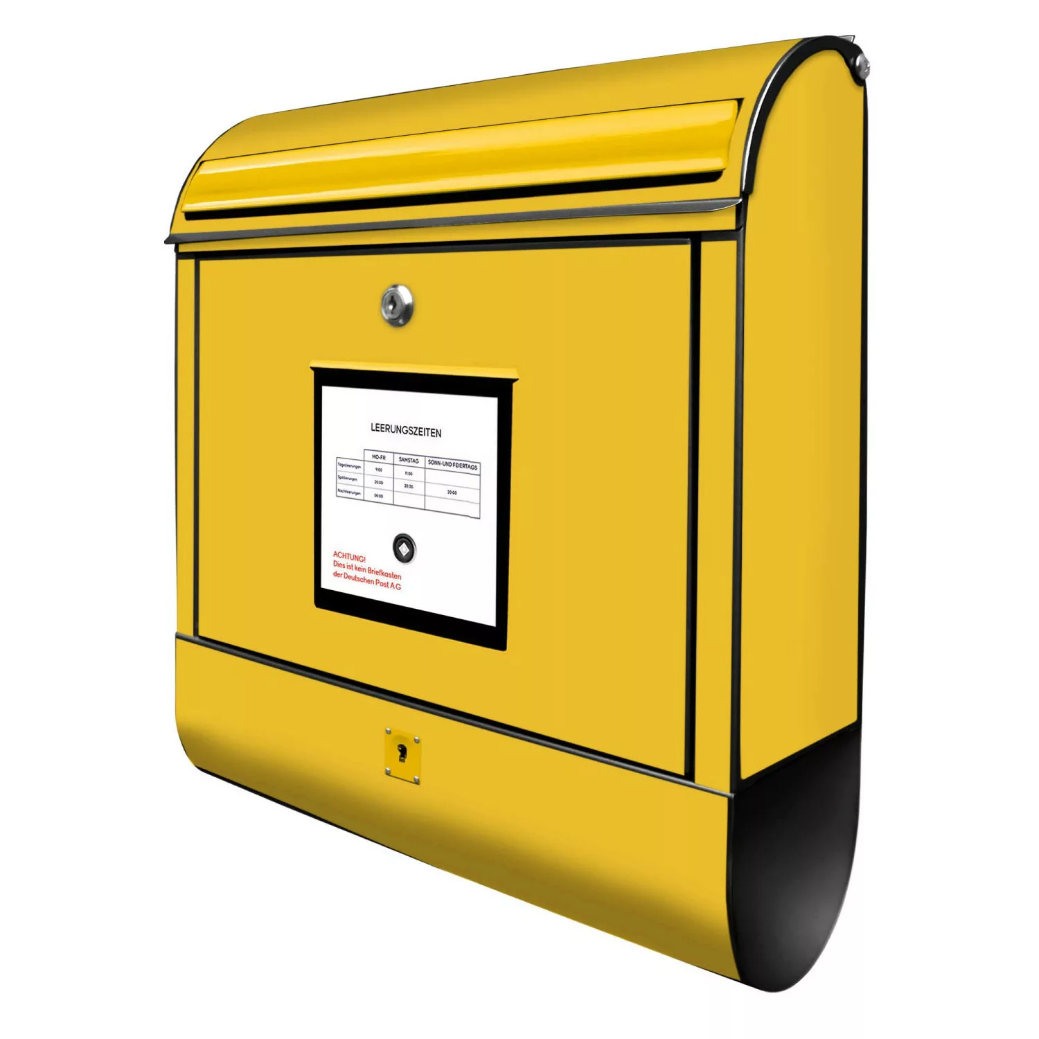 Banjado Design Briefkasten Schwarz Pulverbeschichtet, 39x47x14cm, 2 Schlüss günstig online kaufen