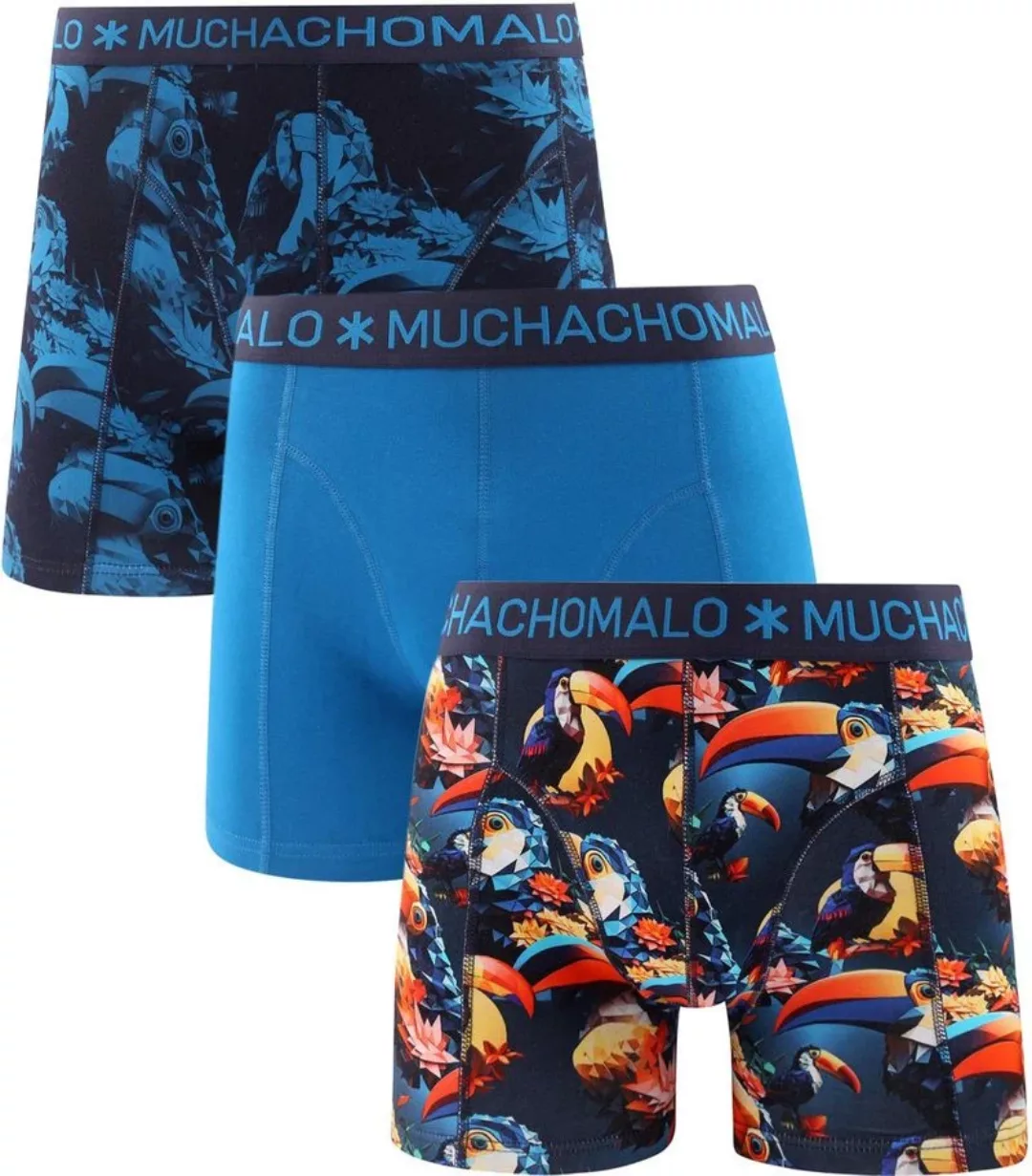 Muchachomalo Boxershorts 3er-Pack Toucan - Größe S günstig online kaufen