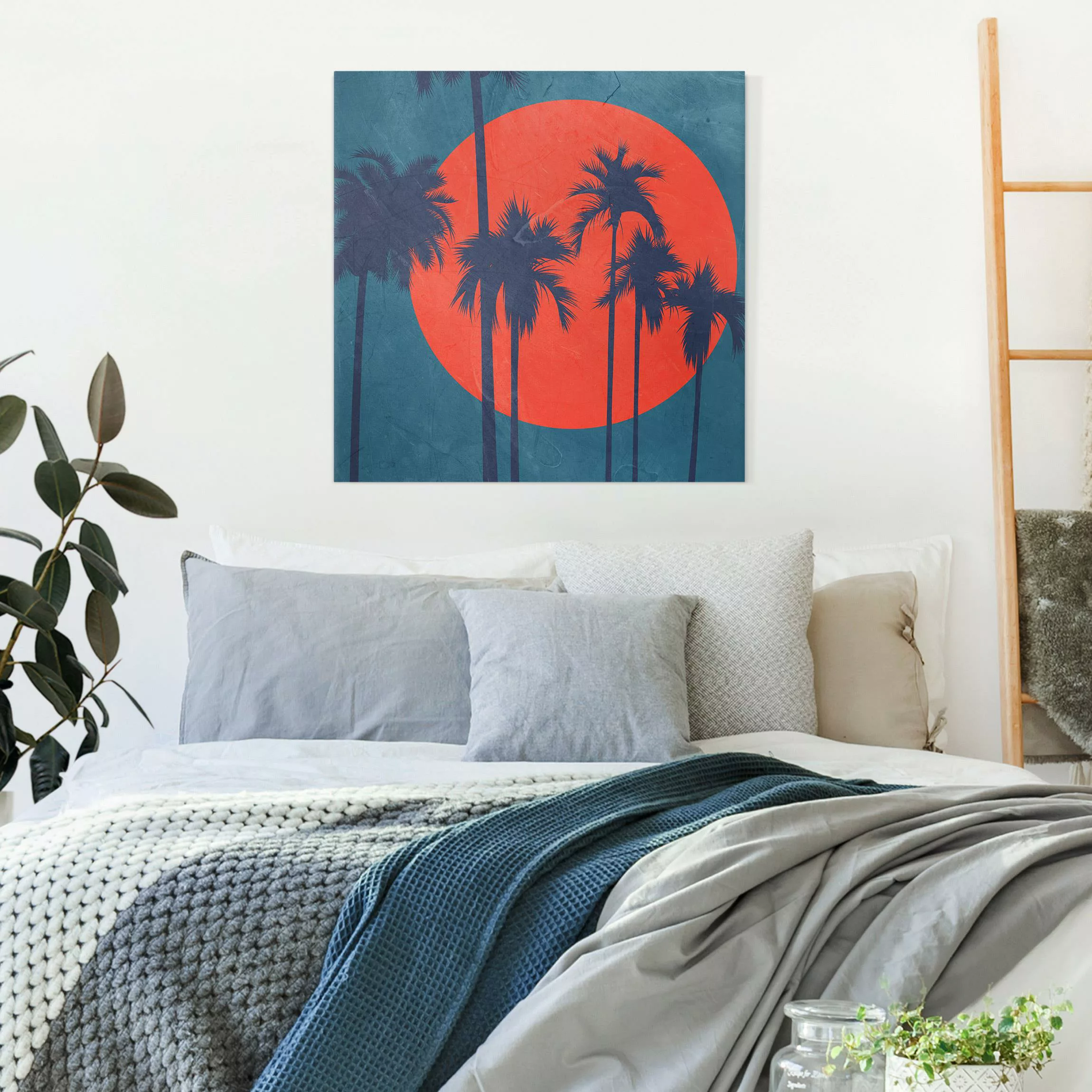 Leinwandbild Palme Cote d´Azur günstig online kaufen