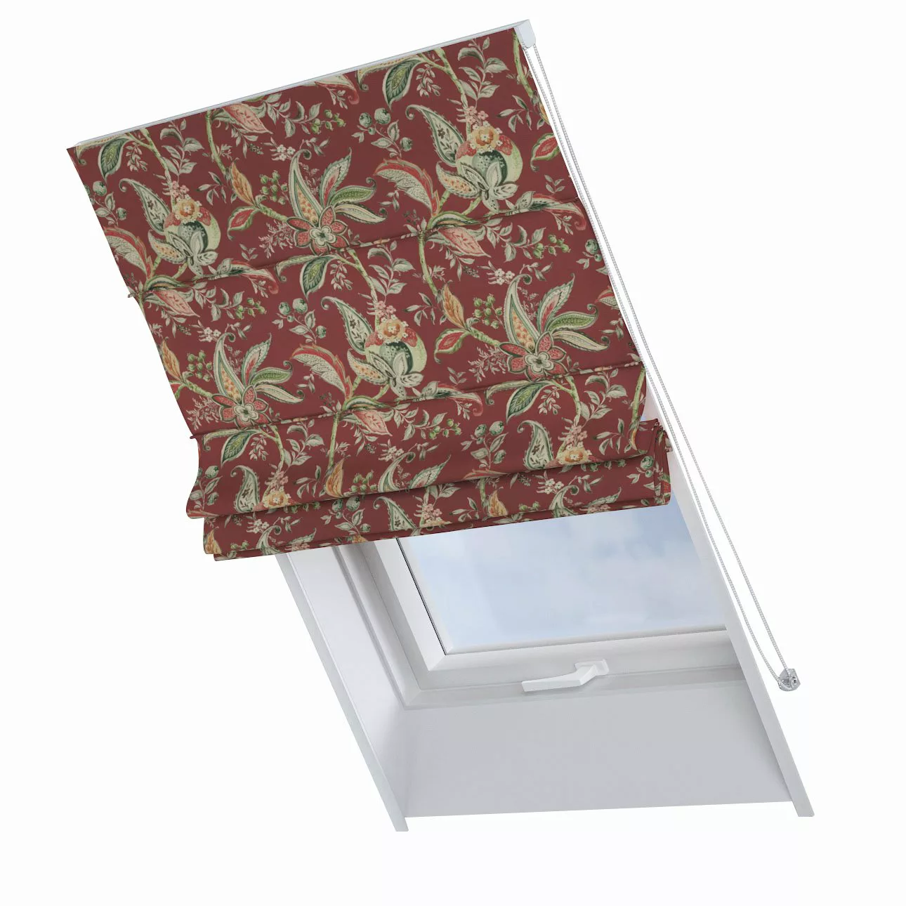 Dekoria Dachfenster-Raffrollo Rimini, rot , 50 x 60 cm günstig online kaufen