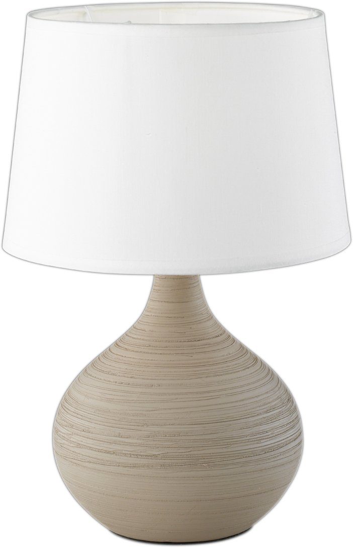 Reality Design-Tischlampe Martin Cappuccino Ø 20 cm x 29 cm günstig online kaufen