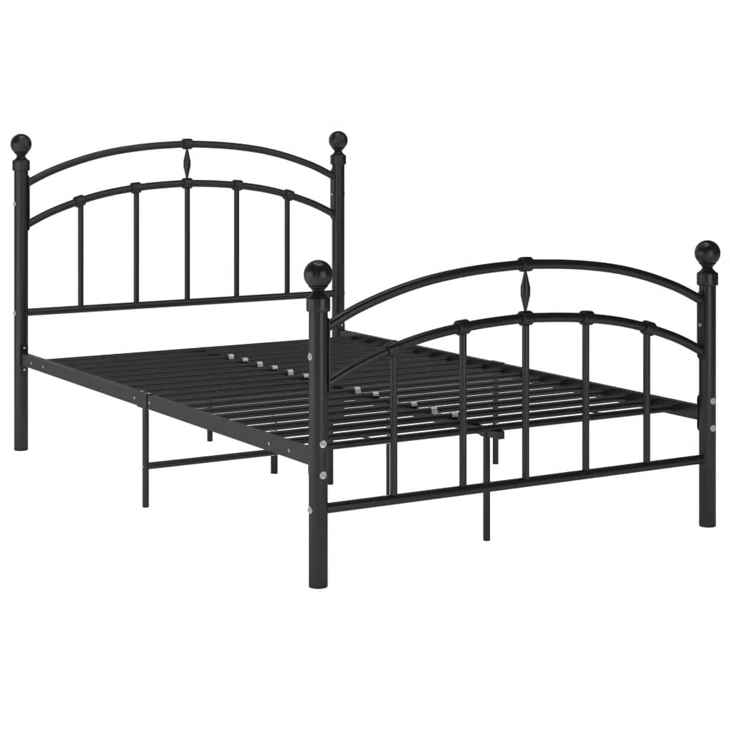 Bettgestell Schwarz Metall 120x200 Cm günstig online kaufen