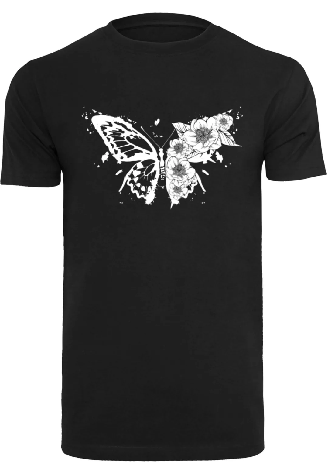 MisterTee T-Shirt "MisterTee Butterfly White Tee" günstig online kaufen