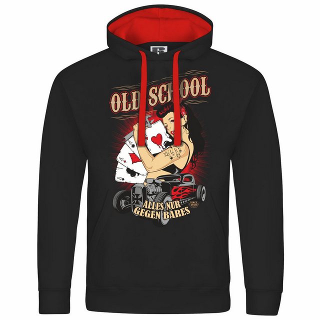 deinshirt Kapuzenpullover Herren Kapuzenpullover Old School alles nur gegen günstig online kaufen