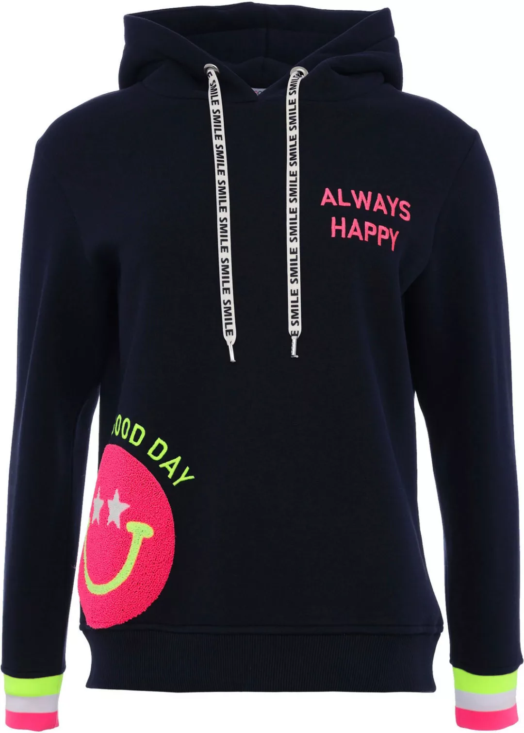 Zwillingsherz Hoodie Always Happy Hoodiebänder mit Aufdruck günstig online kaufen