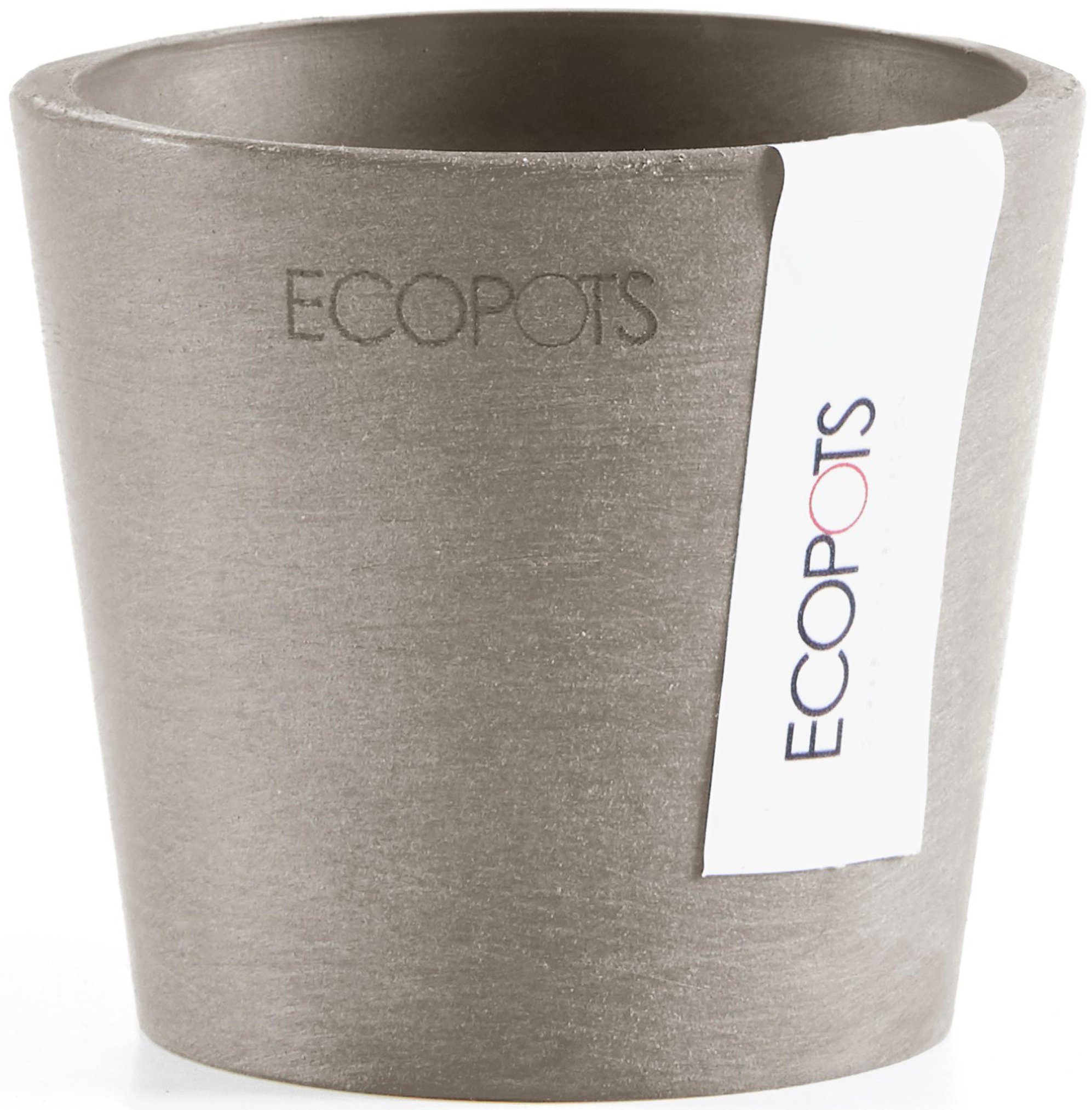 ECOPOTS Blumentopf Amsterdam Mini 8 Taupe, günstig online kaufen
