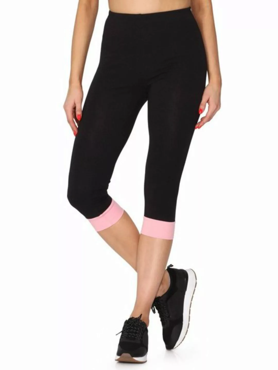 Merry Style Leggings Damen Leggings aus Baumwolle mit angenähtem Bündchen M günstig online kaufen