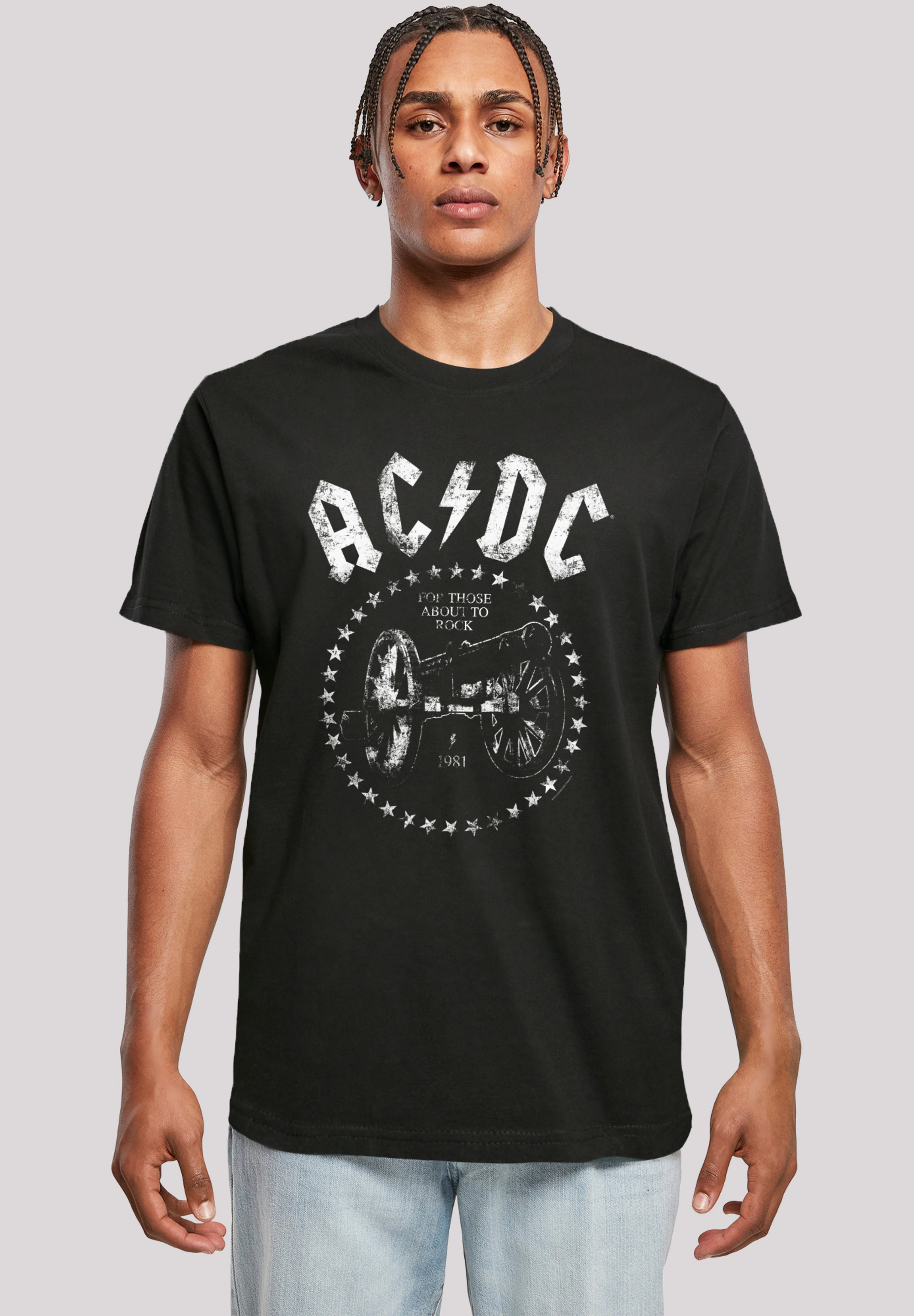 F4NT4STIC T-Shirt "ACDC We Salute You Cannon", Premium Qualität günstig online kaufen