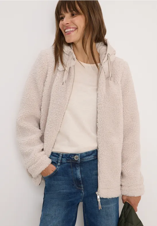 Teddy-Overshirt mit Kapuze günstig online kaufen