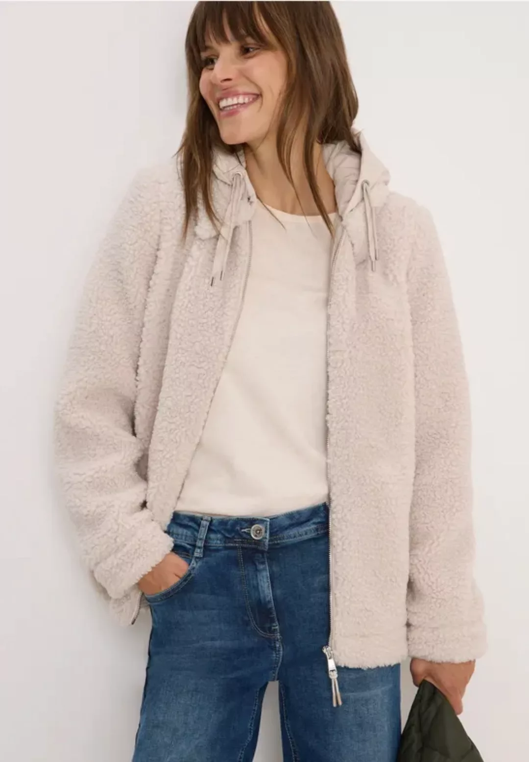 Teddy-Overshirt mit Kapuze günstig online kaufen