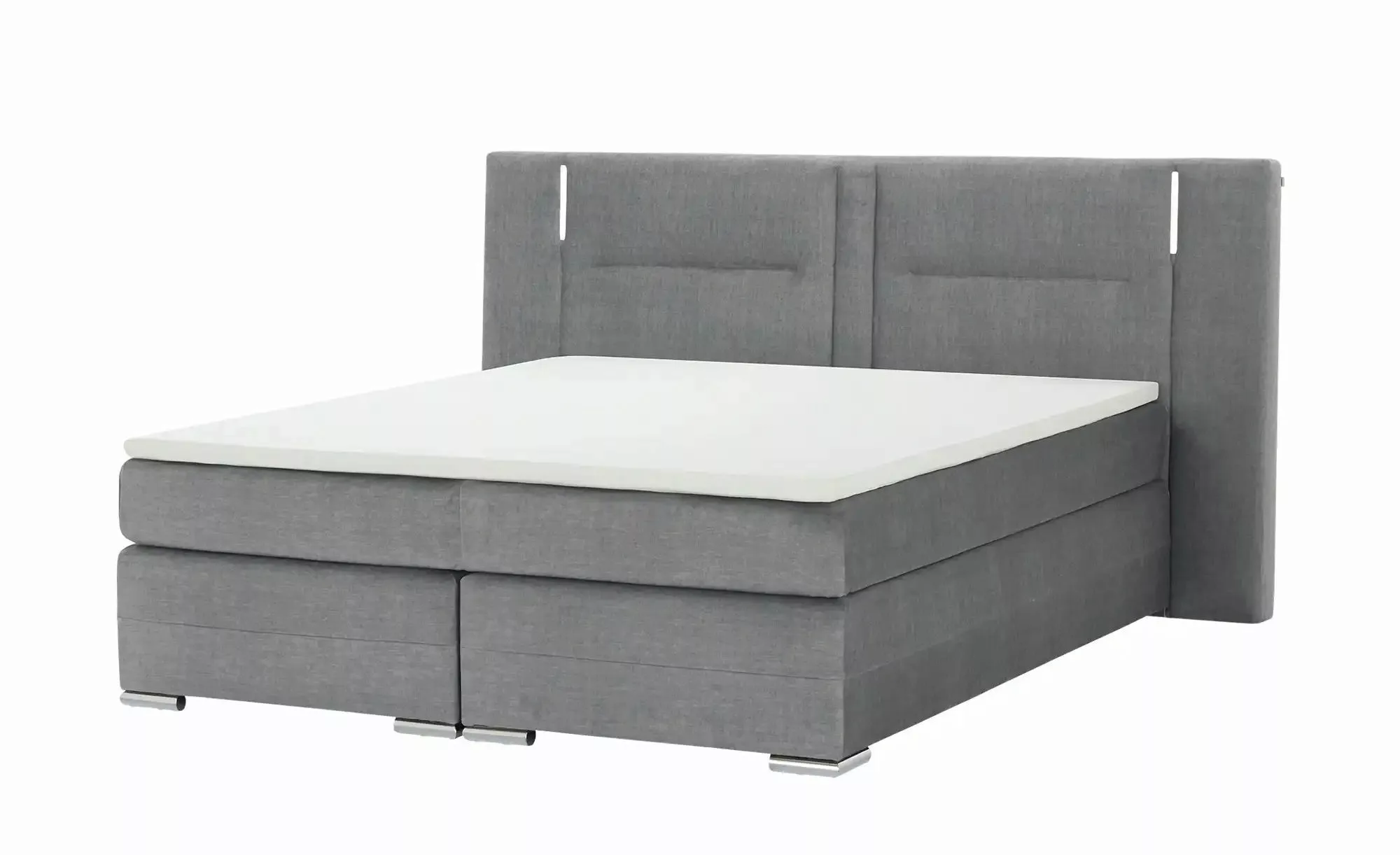 uno Boxspringbett  Aston ¦ grau ¦ Maße (cm): B: 233 H: 120 Betten > Boxspri günstig online kaufen