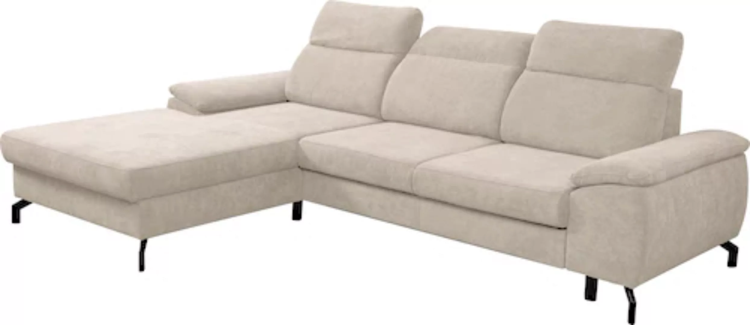 WERK2 Ecksofa »Panama L-Form«, Modernes Sofa mit Schlaffunktion, Bettkasten günstig online kaufen