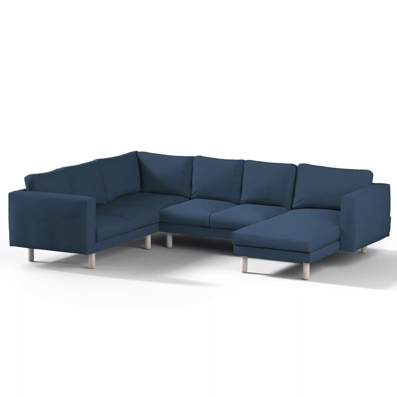 Bezug für Norsborg 5-Sitzer Ecksofa mit Recamiere, marinenblau , Norsborg B günstig online kaufen