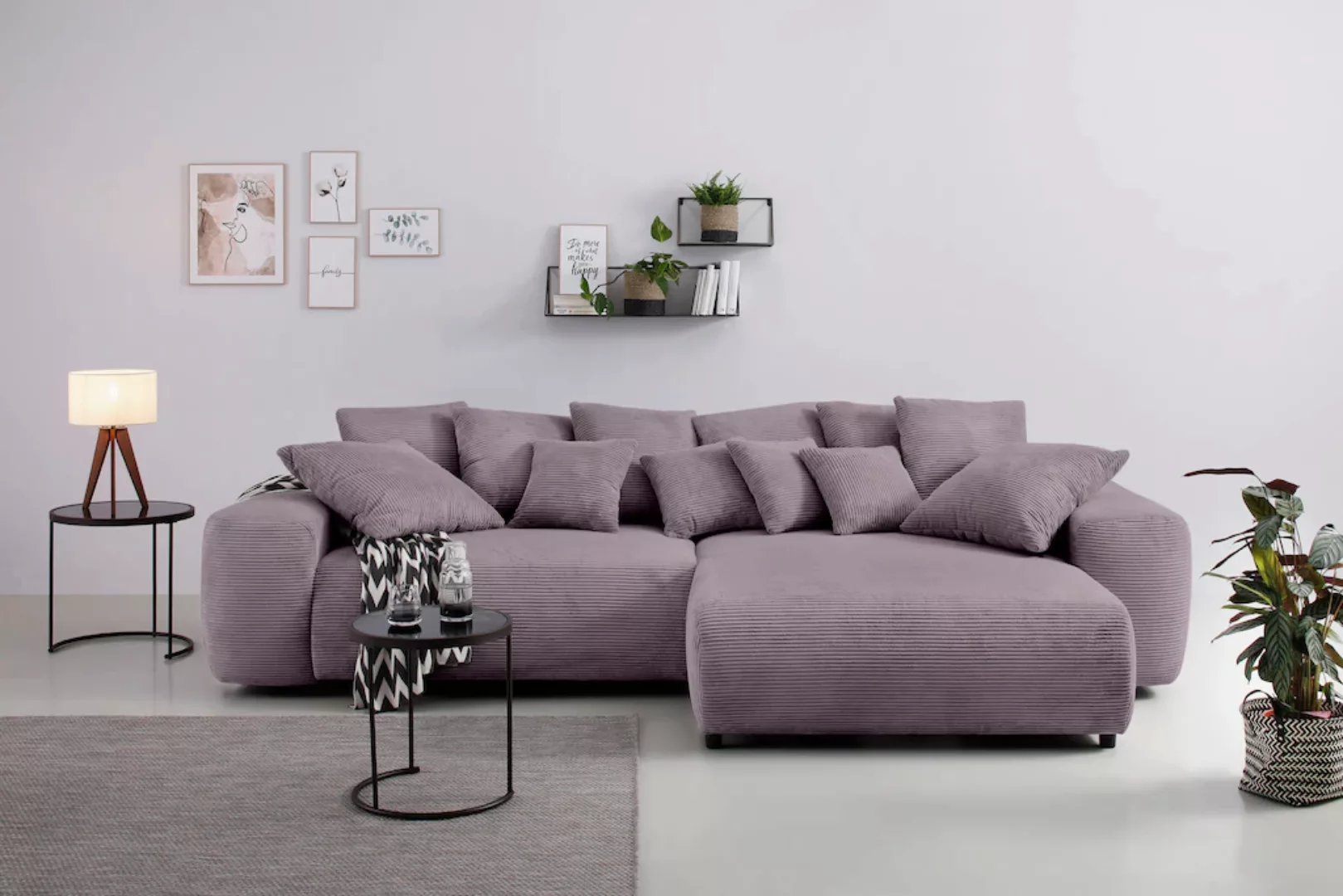 Home affaire Ecksofa "Sundance II, L-Form", mit DuraSpring-Taschenfederkern günstig online kaufen