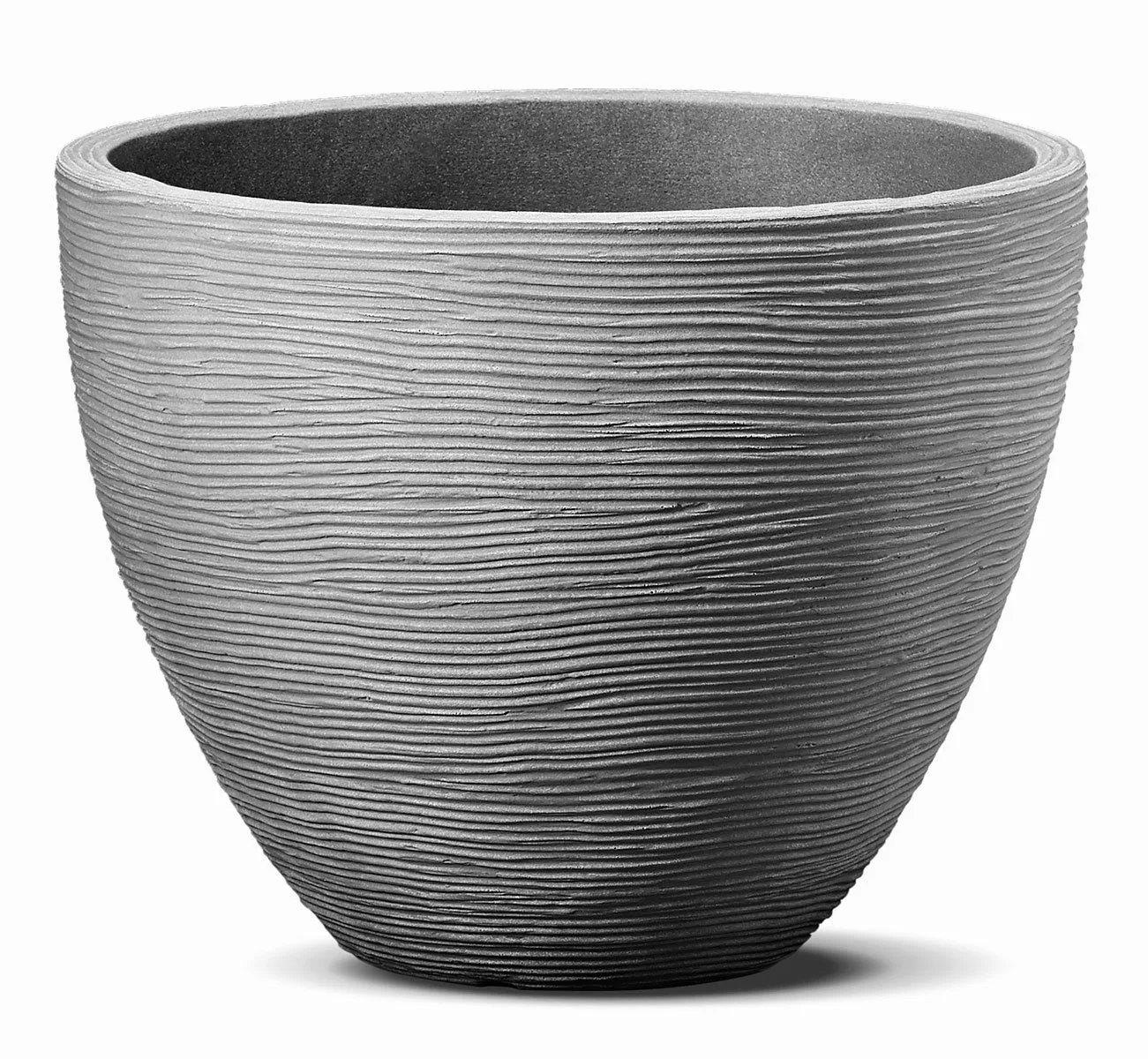 Spetebo Blumentopf Rillen Blumenkübel M rund günstig online kaufen