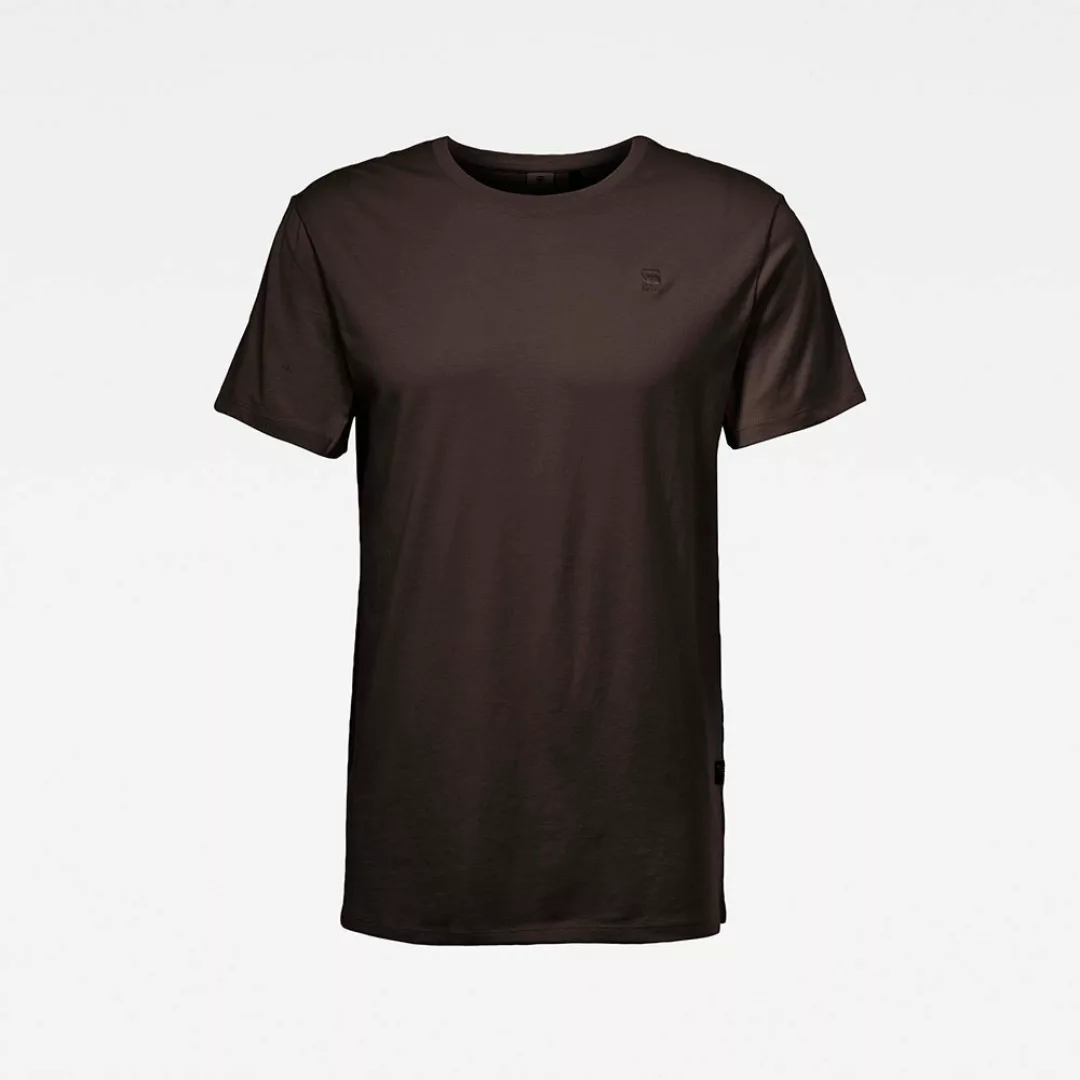 G-star Base-s Ribbed Kurzarm T-shirt XS Dark Black Heather günstig online kaufen