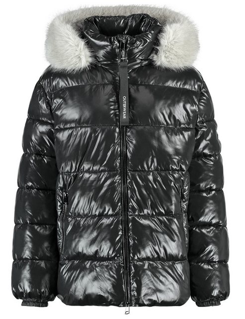 GERRY WEBER Winterjacke Outdoorjacke mit Kunstfellkragen und Glanzfinish günstig online kaufen