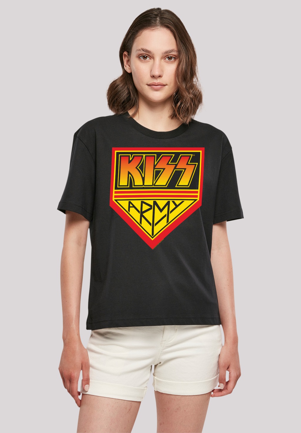 F4NT4STIC T-Shirt "Kiss Rock Band Army Logo", Premium Qualität, Musik, By R günstig online kaufen