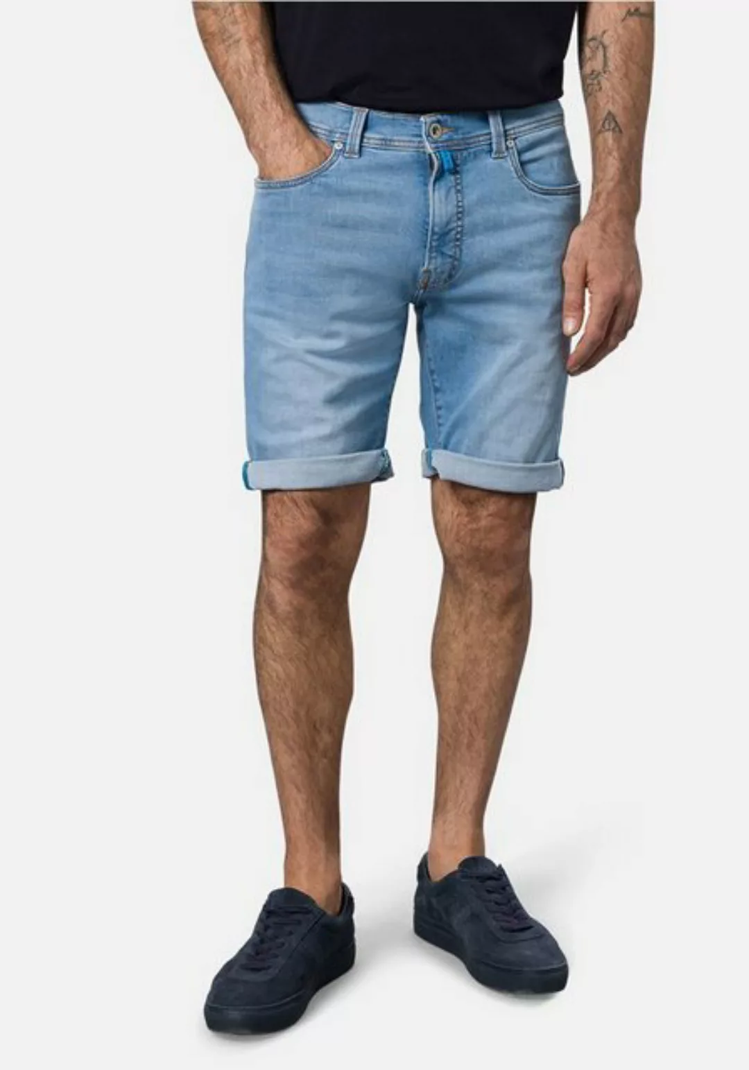 Pierre Cardin Jeansbermudas Lyon 5-Pocket Futureflex Denim Jeans Shorts günstig online kaufen