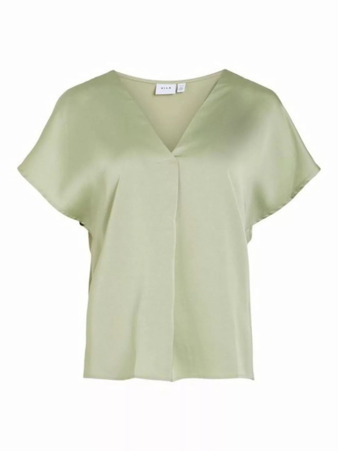 Vila Blusenshirt Satin Blusen Shirt Top Glänzendes Kurzarm Oberteil 7126 in günstig online kaufen