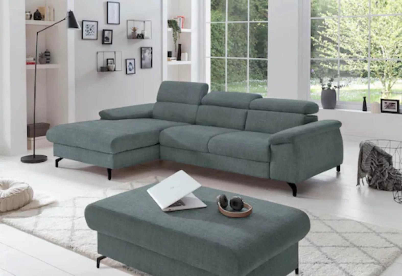 COTTA Ecksofa "Kitty", Modern, L-Form, Bodenfreiheit 12,5 cm günstig online kaufen