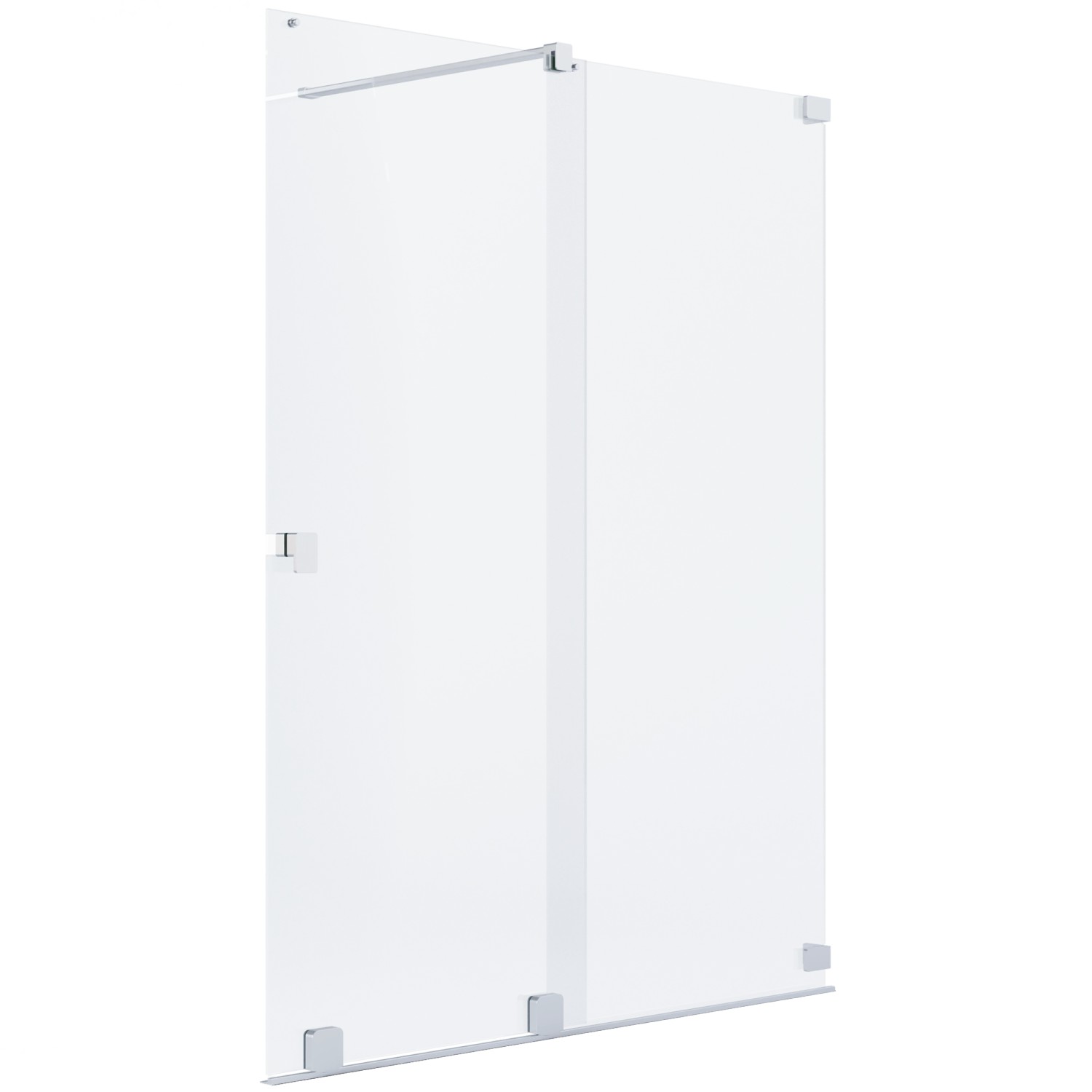 Schöner Wohnen Dusch-Schiebetür Walk-In Silbermatt 130 cm x 200 cm DIN R günstig online kaufen