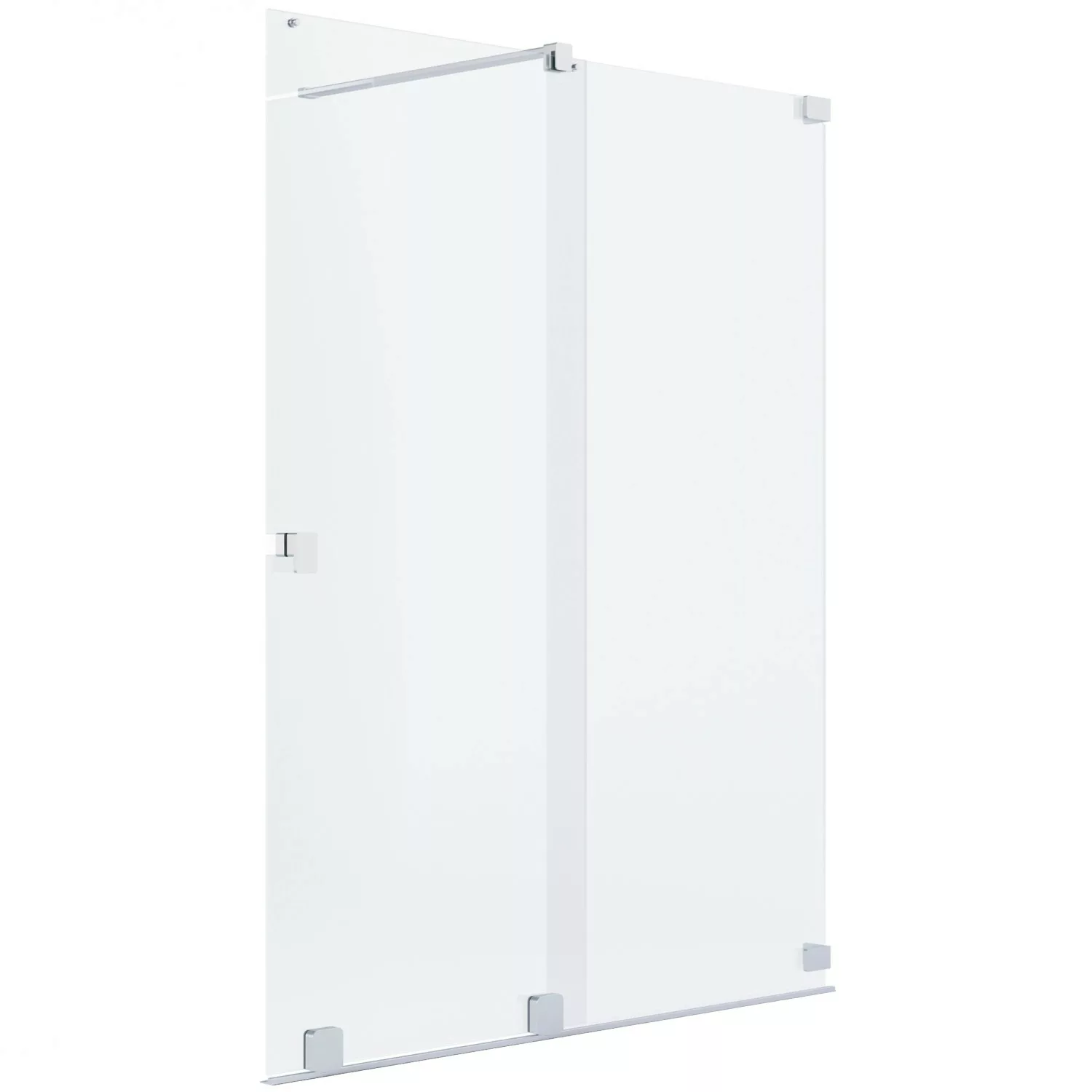 Schöner Wohnen Dusch-Schiebetür Walk-In Silbermatt 150 cm x 200 cm DIN R günstig online kaufen