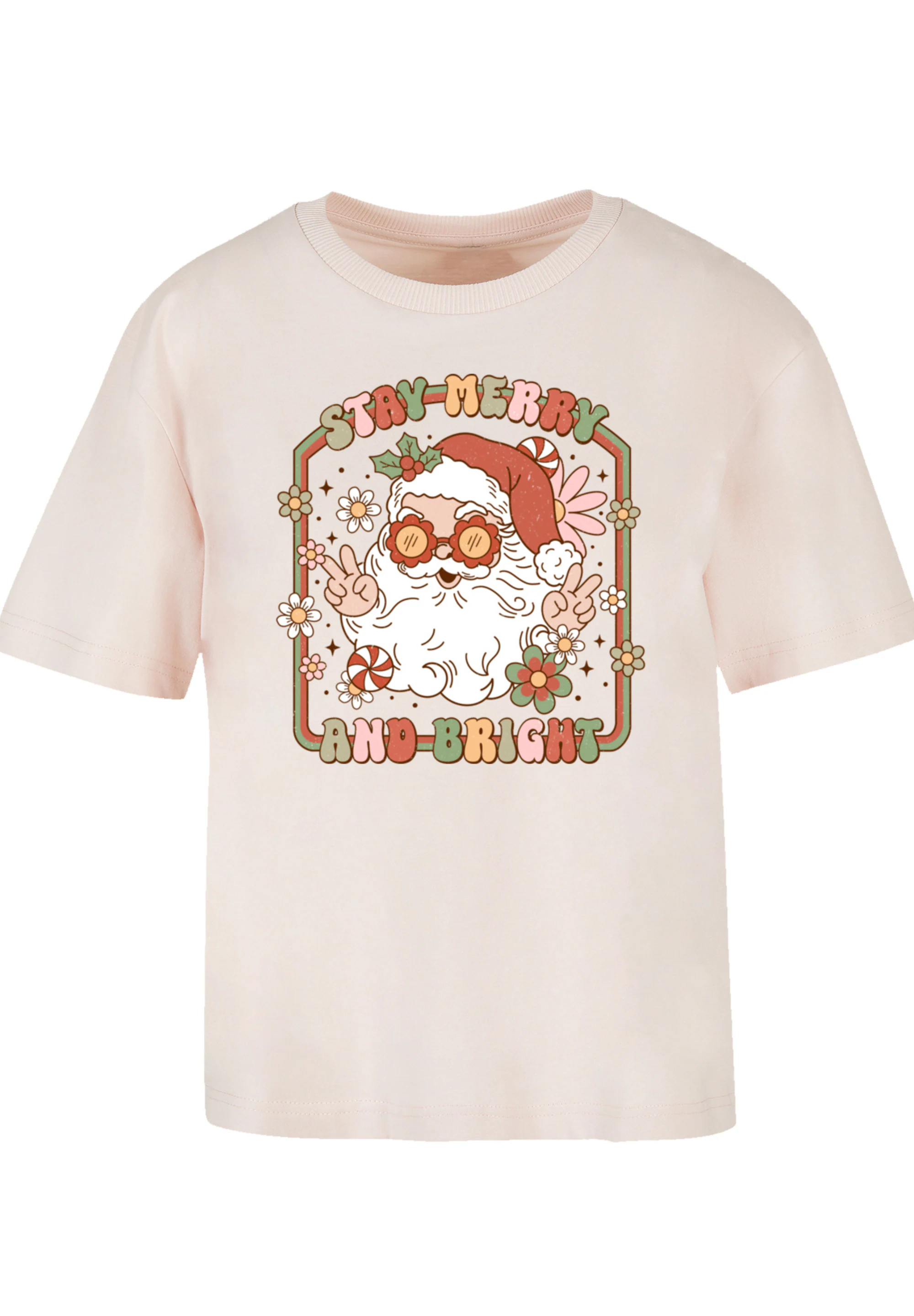 F4NT4STIC T-Shirt "Stay Merry And Bright Hippie Santa", Premium Qualität, W günstig online kaufen