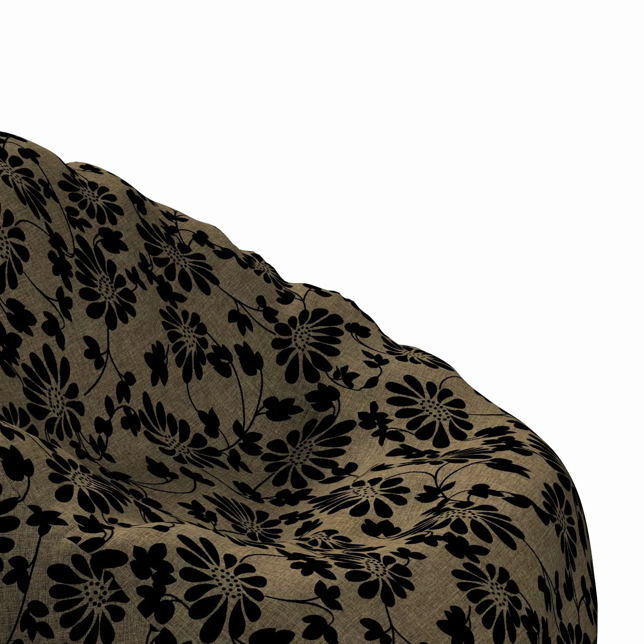 Bezug für Sitzsack, beige-schwarz, Bezug für Sitzsack Ø80 x 115 cm, Living günstig online kaufen