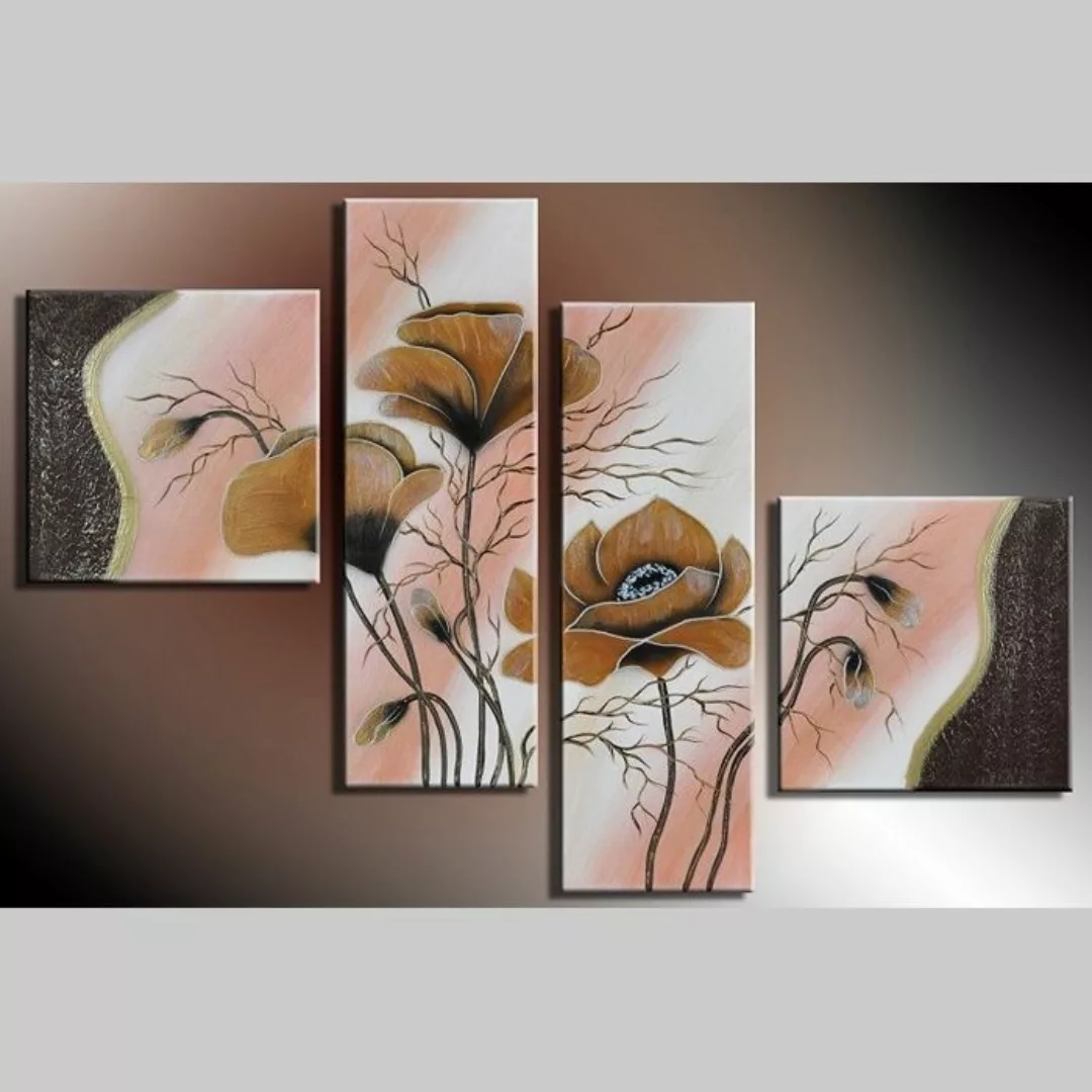 4 Leinwandbilder MOHN (5) 100 x 70cm Handgemalt günstig online kaufen