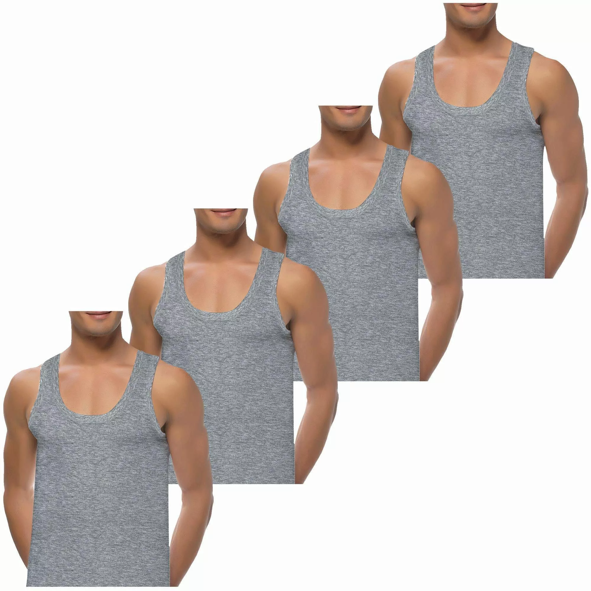 LOREZA Unterhemd 4er Set Unterhemden Feinripp günstig online kaufen