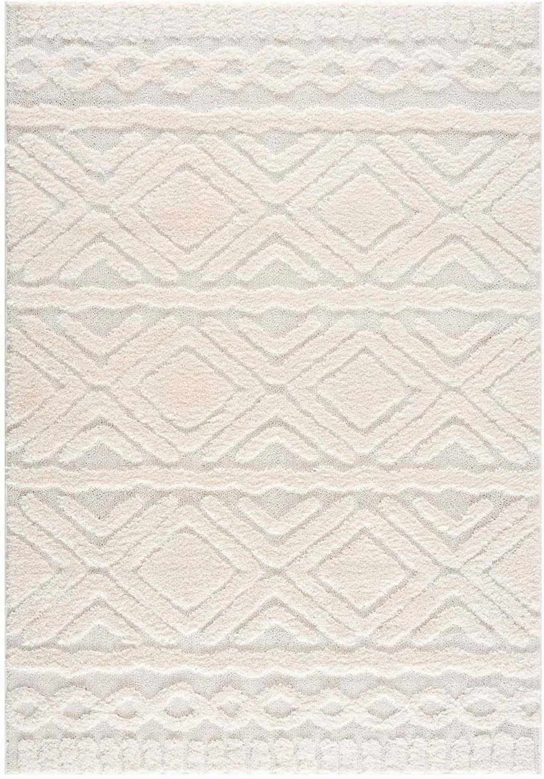 my home Hochflor-Teppich Andro, rechteckig, Höhe: günstig online kaufen