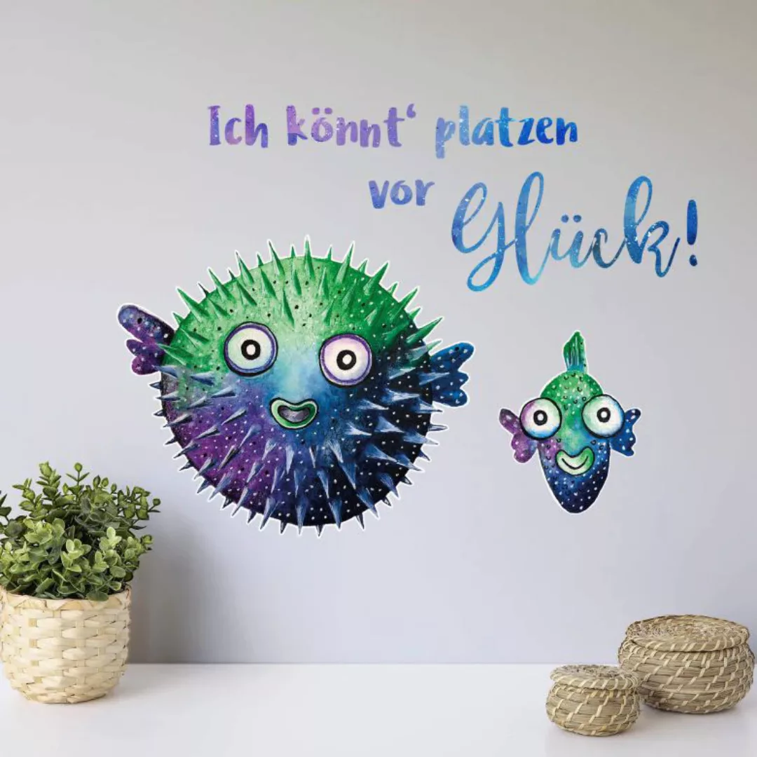 Wall-Art Wandtattoo "Könnt platzen vor Glück", (1 St.), selbstklebend, entf günstig online kaufen