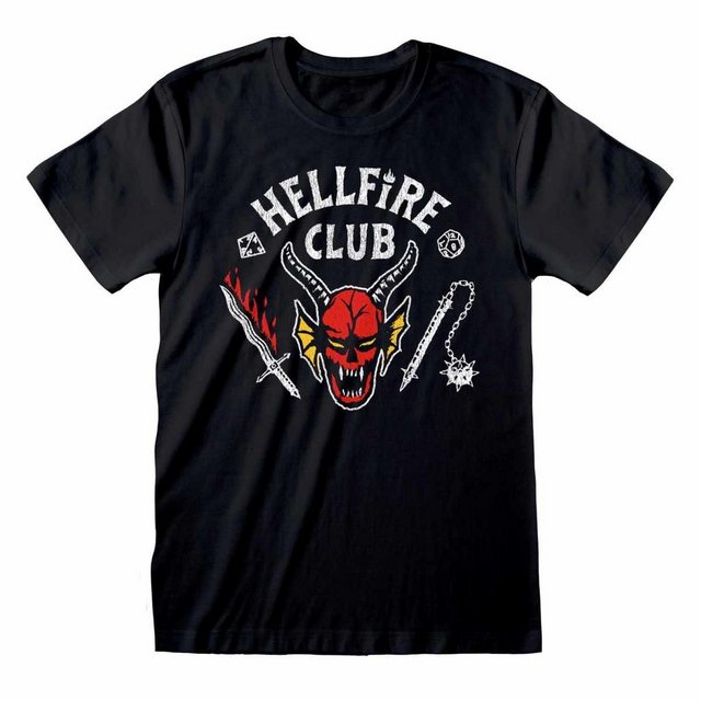 Stranger things T-Shirt Stranger Things – T-Shirt Hellfire Club schwarz neu günstig online kaufen