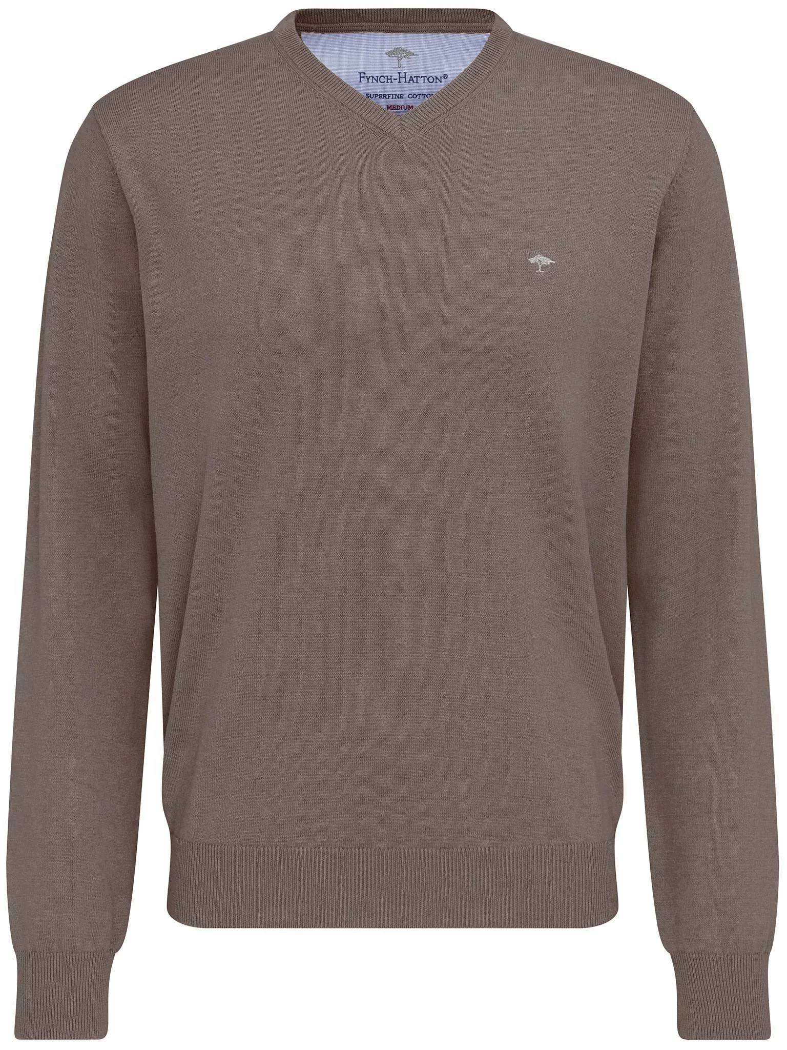 FYNCH-HATTON Strickpullover "FYNCH-HATTON Pullover mit V-Kragen", mit V-Aus günstig online kaufen