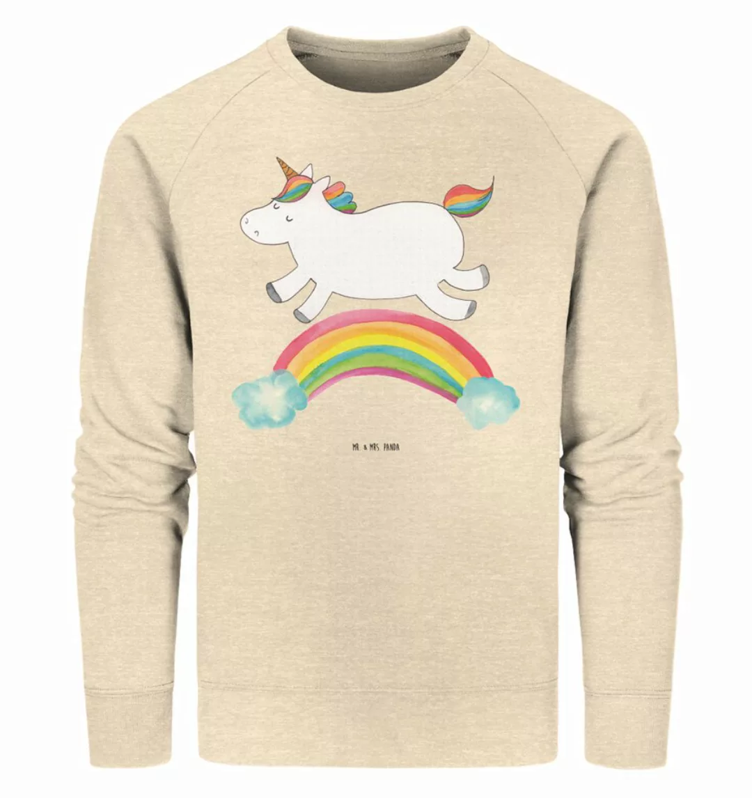 Mr. & Mrs. Panda Longpullover Größe L Einhorn Regenbogen - Natural Raw - Ge günstig online kaufen