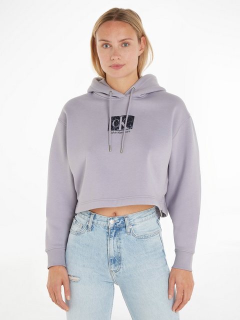 Calvin Klein Jeans Kapuzensweatshirt PRINTED BOX CROPPED HOODIE günstig online kaufen