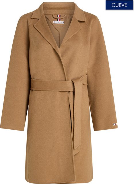 Tommy Hilfiger Curve Kurzmantel CRV REG DF WOOL BELTED COAT in Großen Größe günstig online kaufen