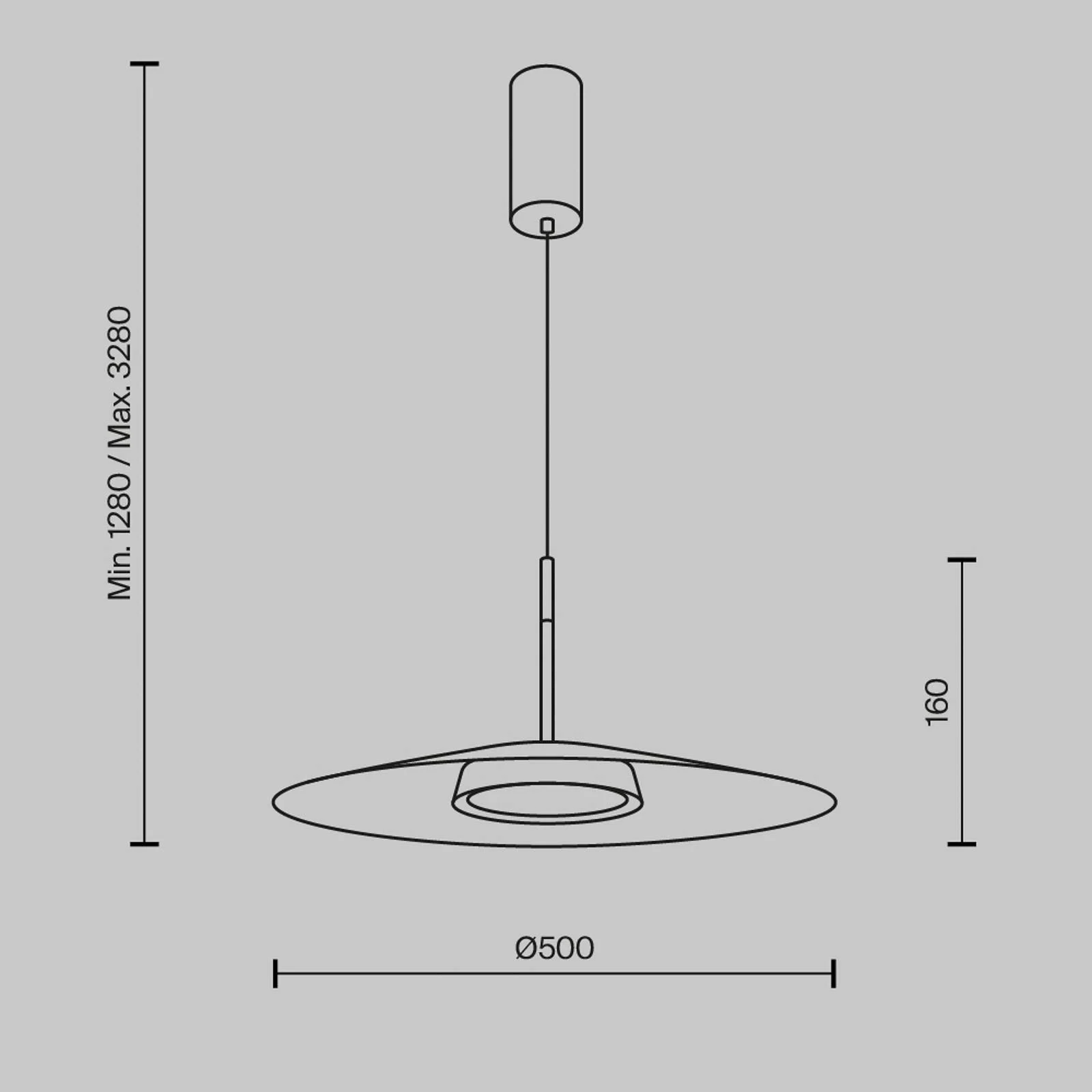 LED Pendelleuchte El in Weiß 12W 800lm günstig online kaufen