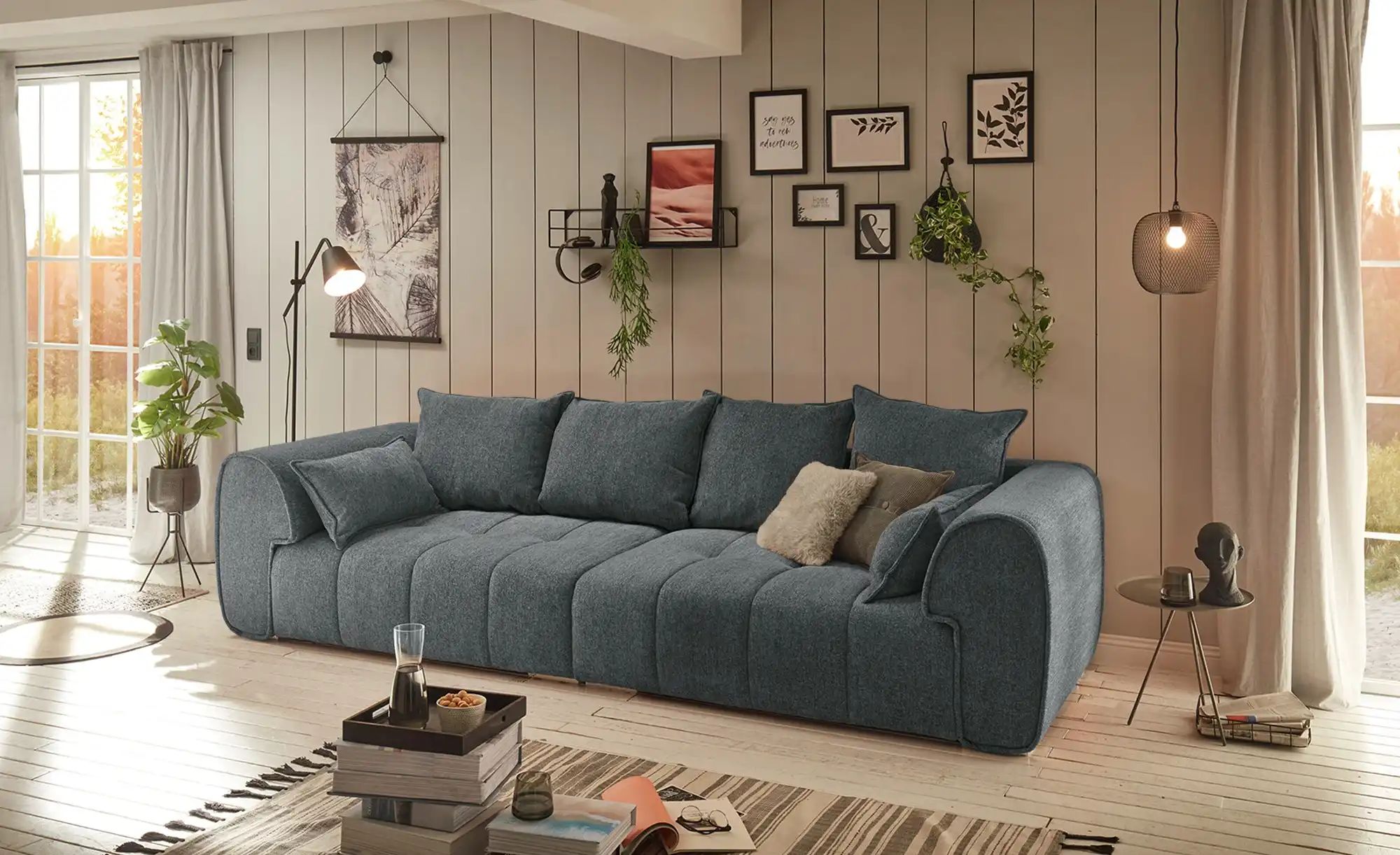 uno Big Sofa  London ¦ grau ¦ Maße (cm): B: 316 H: 72 T: 112 Polstermöbel > günstig online kaufen