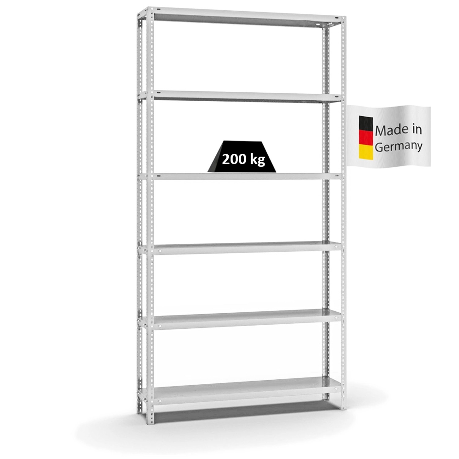 PROREGAL Fachbodenregal Schraubsystem Medium-Duty Grundregal HxBxT 250 x 13 günstig online kaufen