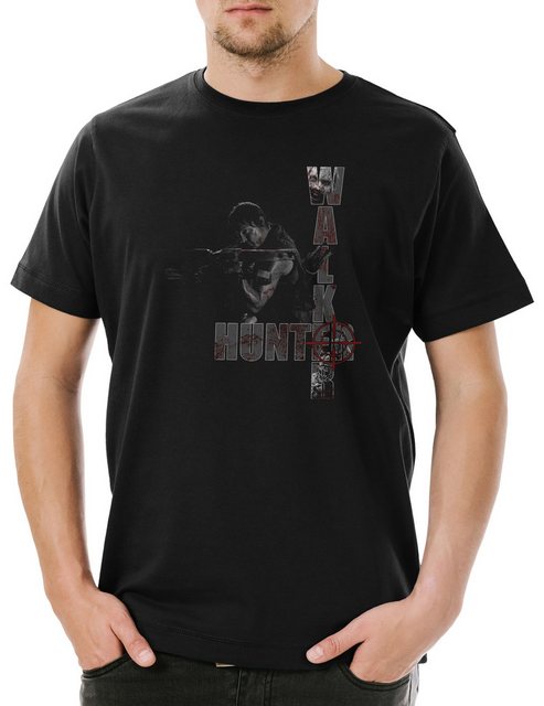 Urban Backwoods Print-Shirt Hunter Daryl Dixon Herren T-Shirt Beißer TV The günstig online kaufen