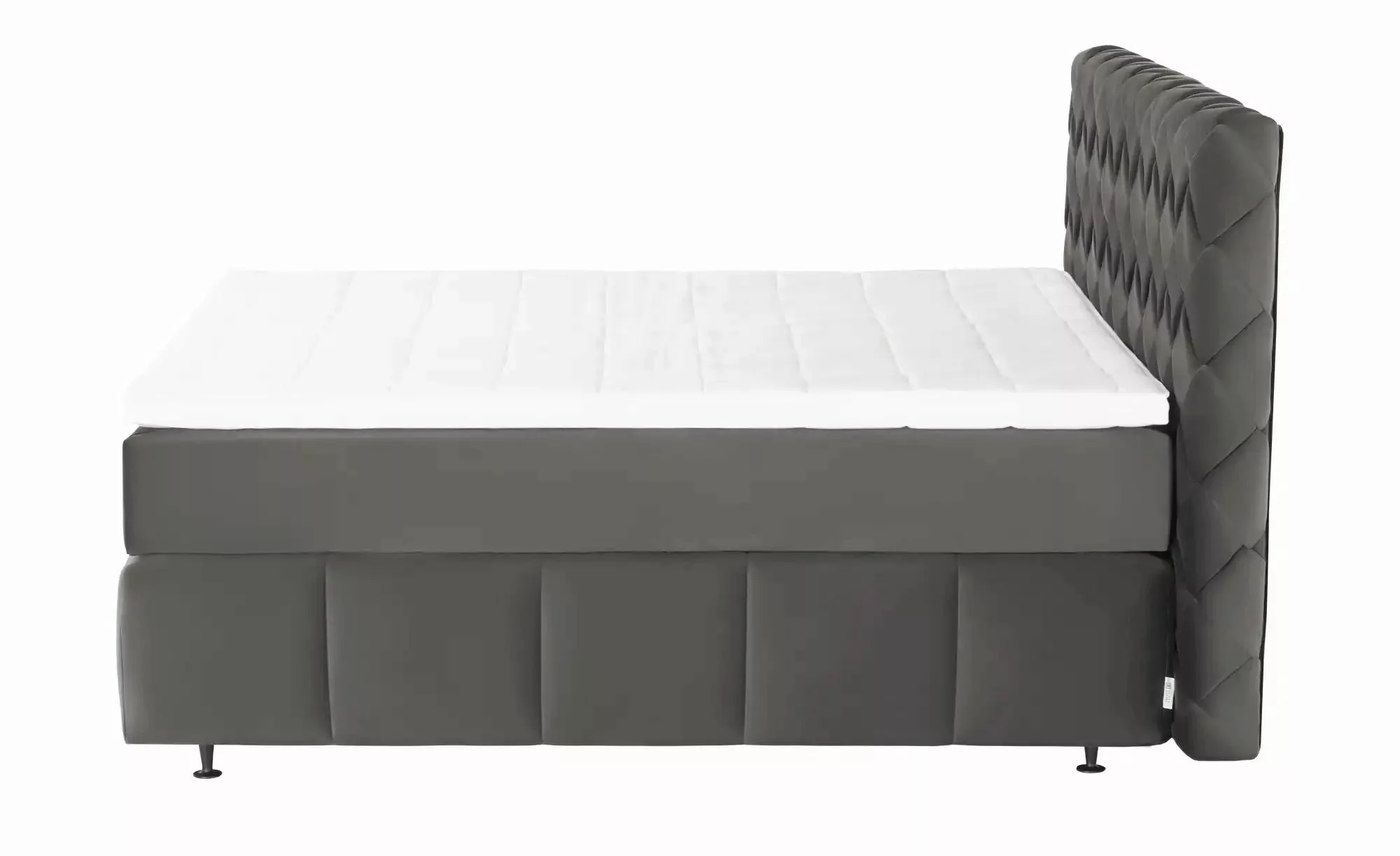 Jette Home Boxspringbett  Braid  ¦ grau ¦ Maße (cm): B: 182 H: 123 Betten > günstig online kaufen